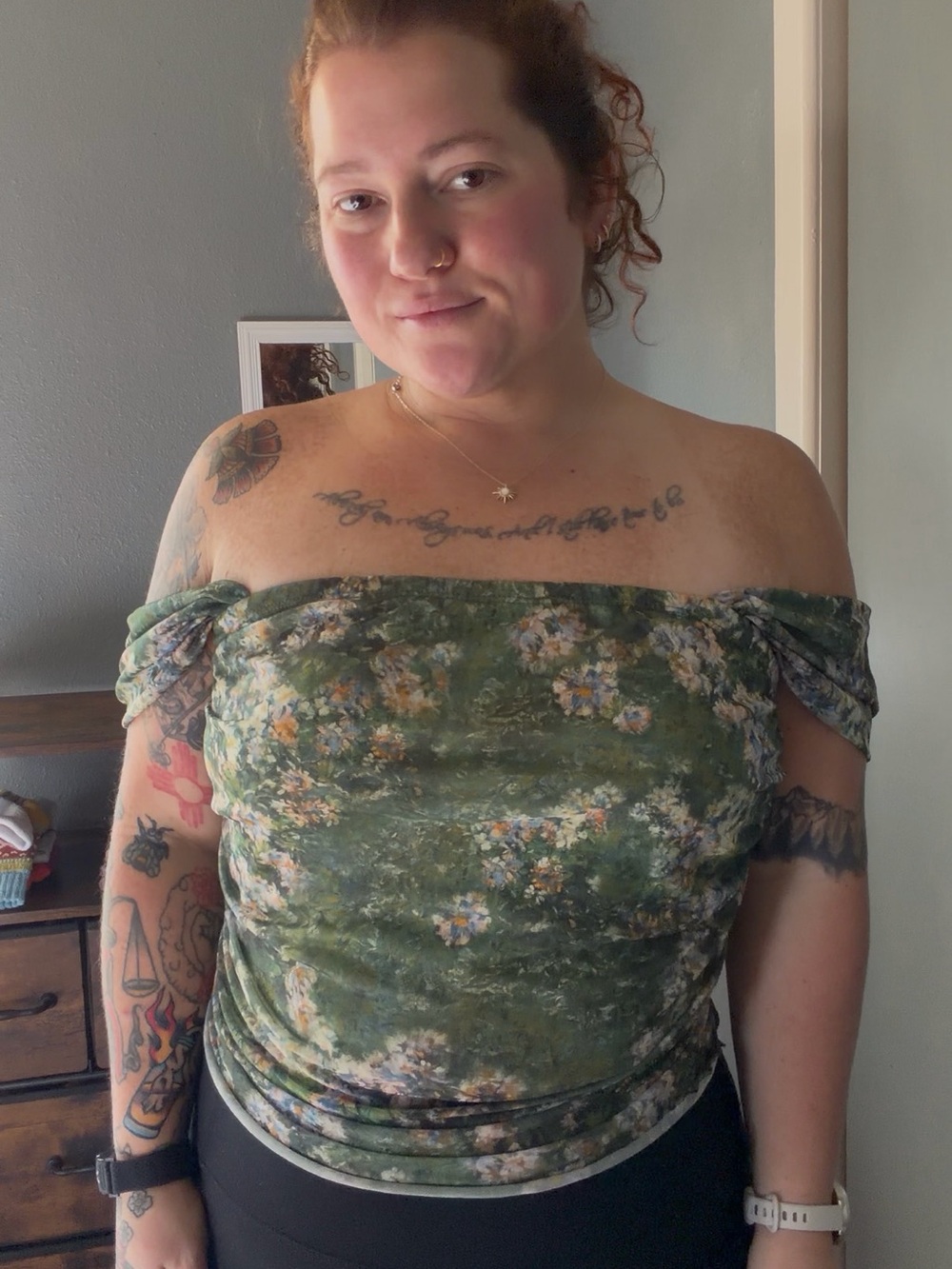 SHEIN Curve Off The Shoulder Top